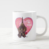 Grande Tasse Hound Dog Valentine's Day (Droite)