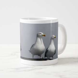 Grande Tasse Humorous Mr & Mrs Gully Romantic Seagull Coastal