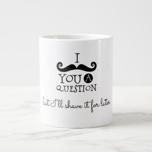 Grande Tasse Humour à la Moustache Noire