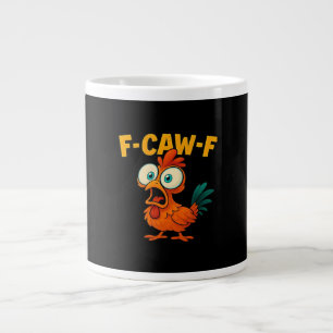 Grande Tasse Humour Corbeau drôle F-Caw-F Gothique