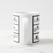 Grande Tasse Humour de cycliste (Dos)
