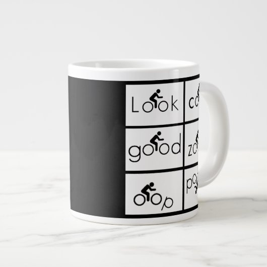 Grande Tasse Humour de cycliste (Devant droit)