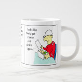 Grande Tasse Humour de dessin du conteneur d'expédition de Dock (Droite)