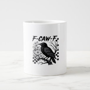 Grande Tasse Humour drôle Corbeau Gothique F-Caw-F Essentiel