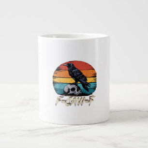 Grande Tasse Humour F-Caw-F Gothique Corbeau Drôle Essentiel Ré