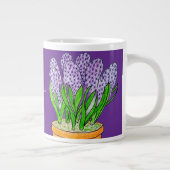 Grande Tasse Hyacinthes violets dans Planter Royal Purple (Droite)