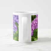 Grande Tasse Hydrangées, Bleu, Rose, Mauve, Feuilles verts (Dos)