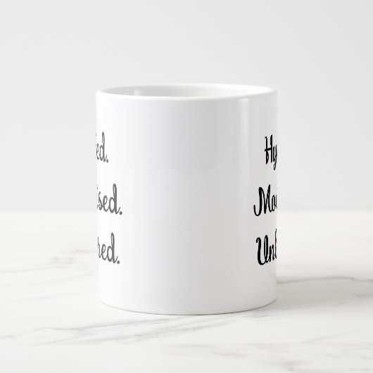 Grande Tasse Hydratés, Hydratés, Sans embêter les soins personn (Devant)