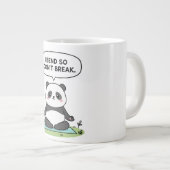 Grande Tasse “I Bend So I Don’t Break” panda design (Devant droit)