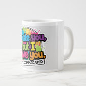 Grande Tasse I Hate You But I Love You Sticker (Devant droit)