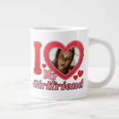Grande Tasse I Love My Girlfriend Petit ami Femme Mari Photo (Droite)