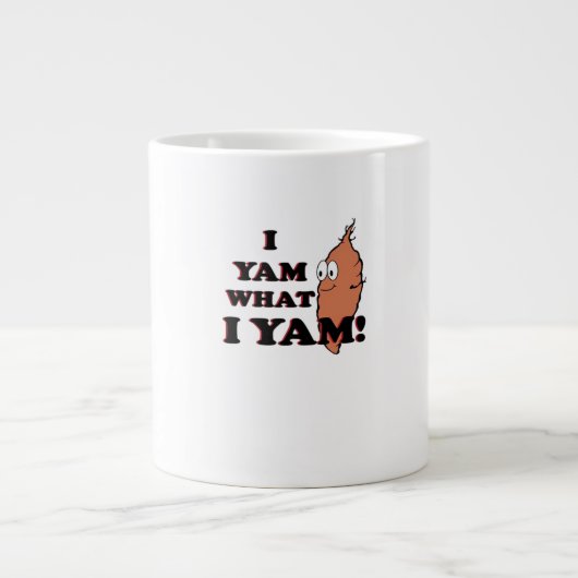 Grande Tasse I Yam What I Yam - Classic Funny Meme (Devant)