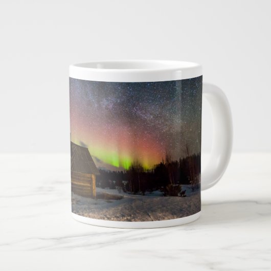 Grande Tasse Ice & Snow | Aurora Polaris Murmansk, Iceland (Devant droit)