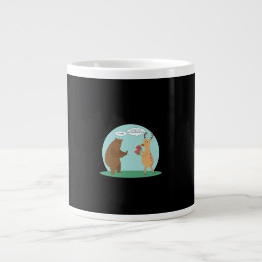 Grande Tasse I'll With My Bear Hands Oh Deer Funny Creative Sty (Devant)