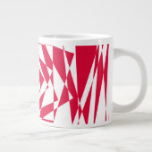 Grande Tasse Illusion abstraite rouge blanc (Droite)