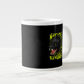 Grande Tasse illustration d'art vectoriel panthère (Devant droit)