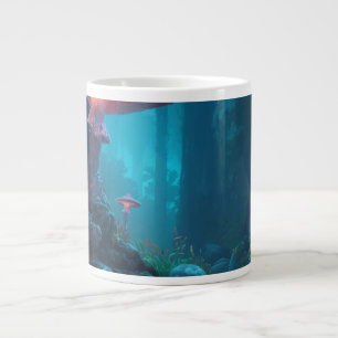 Grande Tasse Illustration de champignons de la forêt lunatique