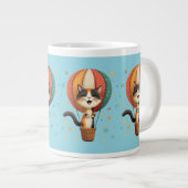 Grande Tasse Illustration de l'aventure de Calico Cat (Devant droit)