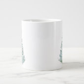Grande Tasse Illustration de l'épinette couverte de neige (Devant)