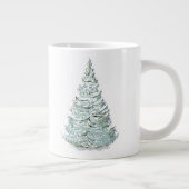 Grande Tasse Illustration de l'épinette couverte de neige (Droite)