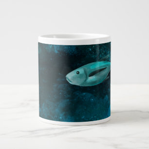 Grande Tasse Illustration de poissons des profondeurs sur grand