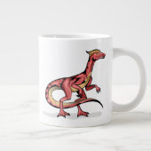 Grande Tasse Illustration De Velociraptor. (Droite)
