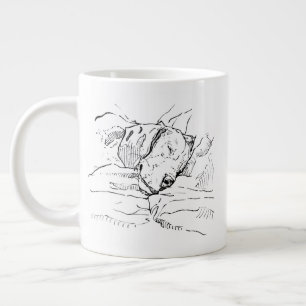 Grande Tasse Illustration d'un Amoureux de Beagle