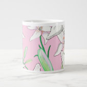 Grande Tasse Illustration d'un Arrière - plan rose (Devant)