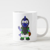 Grande Tasse Illustration D'Un Capteur De Baseball Parasaurolop (Droite)
