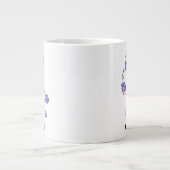 Grande Tasse Illustration D'Un Chimiste Brontosaurus. (Devant)