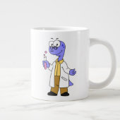 Grande Tasse Illustration D'Un Chimiste Brontosaurus. (Droite)
