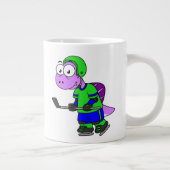 Grande Tasse Illustration D'Un Joueur De Spinosaurus. (Droite)