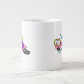 Grande Tasse Illustration D'Un Loch Ness Monster Scuba Diver. (Devant)