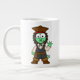 Grande Tasse Illustration D'Un Pirate De Stegosaurus, Jack Spar