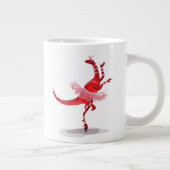 Grande Tasse Illustration D'Un Raptor Danseur Ballerina. (Droite)