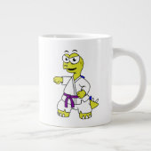 Grande Tasse Illustration D'Un Stégosaurus Pratiquant Le Karaté (Droite)