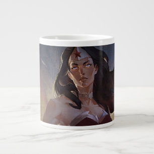 Grande Tasse Illustration d'une femme en crise infinie