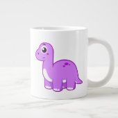 Grande Tasse Illustration Mignonne D'Un Brontosaurus Dinosaure. (Droite)