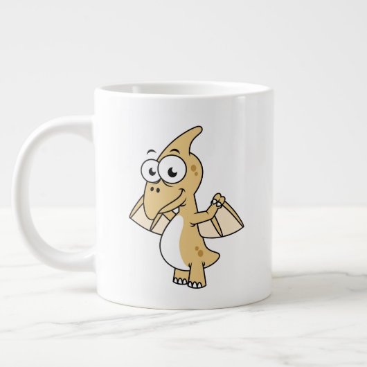 Grande Tasse Illustration Mignonne D'Un Pterodactyl. 2 (Gauche)