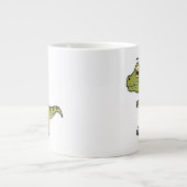 Grande Tasse Illustration Mignonne D'Un Rex Tyrannosaurus. (Devant)