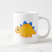 Grande Tasse Illustration Mignonne D'Un Stegosaurus. (Droite)