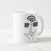 Grande Tasse ILY Vibes - ASL Design  (Devant droit)