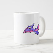 Grande Tasse Image Mignonne D'Un Ptérodactyle Volant. (Devant droit)