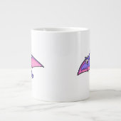 Grande Tasse Image Mignonne D'Un Ptérodactyle Volant. (Devant)