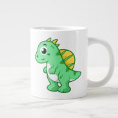 Grande Tasse Image Mignonne D'Un Spinosaure. (Droite)