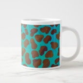 Grande Tasse Impression Brown et Turquoise dalmate (Droite)