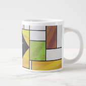 Grande Tasse Impression Brown jaune vert (Droite)