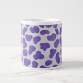 Grande Tasse Impression dalmate violet et blanche (Devant)