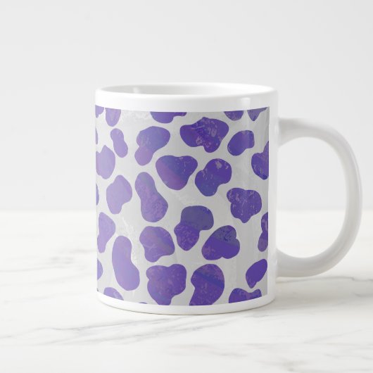 Grande Tasse Impression dalmate violet et blanche (Droite)