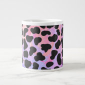 Grande Tasse Impression Dalmatien noir et rose (Devant)